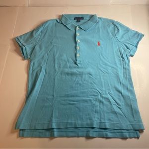 Polo Ralph Lauren Polo Shirt Boys Youth Size XL Short Sleeve Aqua Blue